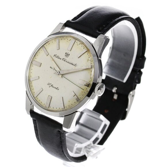 CITIZEN Chronometer CR1507051 vintage Silver Dial Hand Winding Men's_678500 - Picture 2 of 8